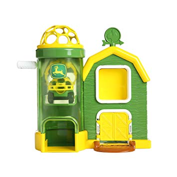 Go Grippers John Deere Rev Up Barnhouse Playset and Push Vehicle, Ages 12 months +